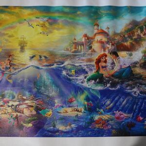 Thomas Kinkade Disney The Little Mermaid Canvas Print